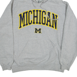 J.AMERICA Michigan Womens Grey Hoodie L