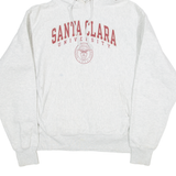 CHAMPION REVERSE WEAVE Santa Clara University Womens Grey Hoodie 80s USA M