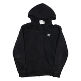 ADIDAS Womens Black Hoodie Full Zip S