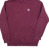 ADIDAS Womens Maroon Hoodie M