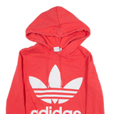 ADIDAS Womens Pink Hoodie UK 10