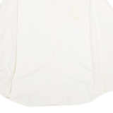 SCARA OF SCOTLAND Mens Plain Shirt Yellow Long Sleeve L