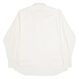 SCARA OF SCOTLAND Mens Plain Shirt Yellow Long Sleeve L