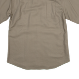 Mens Plain Shirt Brown M