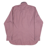 TED BAKER Endurance Mens Shirt Red Houndstooth Long Sleeve L