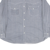 RUCKY THE MEGA BRAND Mens Shirt Black Check Long Sleeve L