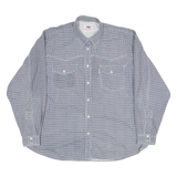 RUCKY THE MEGA BRAND Mens Shirt Black Check Long Sleeve L