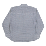 RUCKY THE MEGA BRAND Mens Shirt Black Check Long Sleeve L