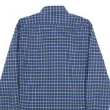 CALVIN KLEIN Slim Fit Mens Shirt Blue Check Long Sleeve M