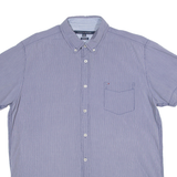 TOMMY HILFIGER Classic Fit Mens Shirt Blue Striped Long Sleeve XL