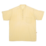 LAMP PEACE Mens Plain Shirt Yellow L