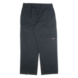 DICKIES Workwear Mens Trousers Black Regular Straight W38 L32