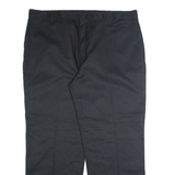 DICKIES Workwear Mens Trousers Black Regular Straight W44 L32