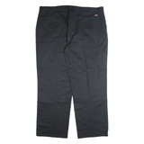 DICKIES Workwear Mens Trousers Black Regular Straight W44 L32