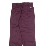 DICKIES Chino Mens Trousers Purple Slim Straight W30 L30
