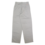 DICKIES Chino Womens Trousers Grey Slim Straight W26 L30