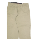 DICKIES Chino Mens Trousers Beige Regular Straight W36 L32
