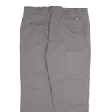 DICKIES Chino Mens Trousers Grey Regular Straight W38 L30