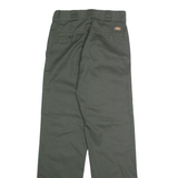 DICKIES Chino Mens Trousers Green Slim Straight W26 L32