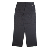 DICKIES Cargo Mens Trousers Black Regular Straight W34 L32