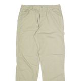 DICKIES Carpenter Cargo Mens Trousers Beige Regular Straight W30 L30