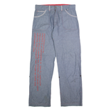 NILE Mens Trousers Blue Regular Straight W36 L33