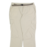 COLUMBIA Outdoor Cargo Mens Trousers Cream Regular Straight Nylon W30 L30