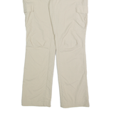 COLUMBIA Outdoor Cargo Mens Trousers Cream Regular Straight Nylon W30 L30
