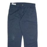 DICKIES Mens Trousers Blue Regular Straight W38 L32