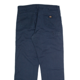 DICKIES Mens Trousers Blue Regular Straight W38 L32