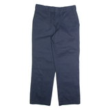 DICKIES Chino Mens Trousers Blue Regular Straight W34 L30