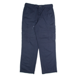 DICKIES Cargo Mens Trousers Blue Regular Straight W34 L32