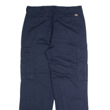 DICKIES Cargo Mens Trousers Blue Regular Straight W34 L32