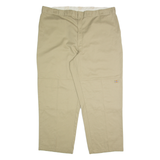 DICKIES Chino Mens Trousers Beige Relaxed Straight W48 L32
