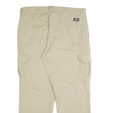 DICKIES Cargo Mens Trousers Beige Regular Straight W38 L30