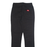 DICKIES Womens Trousers Black Regular Tapered W26 L30