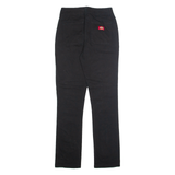 DICKIES Womens Trousers Black Regular Tapered W26 L30