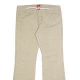 DICKIES Womens Trousers Beige Regular Bootcut W34 L31
