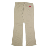 DICKIES Womens Trousers Beige Regular Bootcut W34 L31