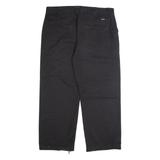 DICKIES Chino Mens Trousers Black Regular Straight W40 L30