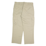 DICKIES Cargo Chino Mens Trousers Beige Regular Straight W34 L27