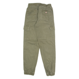 DICKIES Cargo Mens Trousers Green Regular Tapered W24 L28