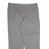 DICKIES Chino Mens Trousers Grey Regular Straight W40 L30