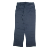 DICKIES Chino Mens Trousers Blue Regular Straight W34 L30