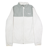 FILA Mens Fleece Jacket White Colourblock M