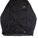 DICKIES Aerotek Mens Rain Jacket Black Nylon Hooded XL