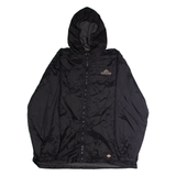 DICKIES Aerotek Mens Rain Jacket Black Nylon Hooded XL