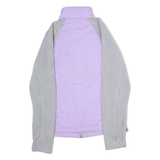NEW BALANCE Womens Quilted Jacket Purple Colourblock S