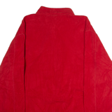 STARTER Mens Fleece Jacket Red Colourblock L