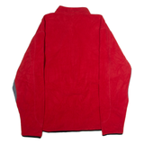 STARTER Mens Fleece Jacket Red Colourblock L